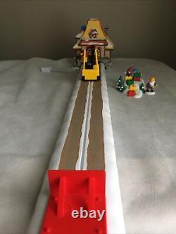 Department 56 North Pole Series LEGO Warehouse Forklift Incomplete HTF Read