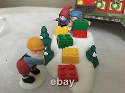 Department 56 North Pole Series LEGO Warehouse Forklift Incomplete HTF Read