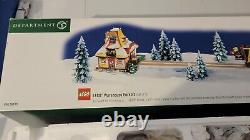 Department 56 North Pole Series LEGO Warehouse Forklift Working