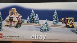 Department 56 North Pole Series Lego Christmas Village 4 Piece Collection