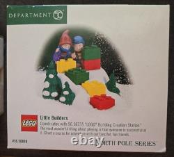 Department 56 North Pole Series Lego Christmas Village 4 Piece Collection