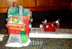 Department 56 North Pole Series Loading the Sleigh Christmas Village Set #52732