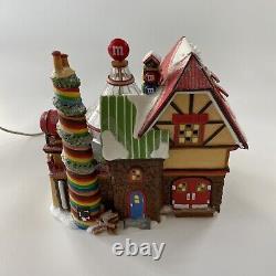 Department 56 North Pole Series M&M's Candy Factory Box WORKS Christmas RETIRED