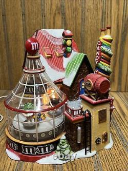 Department 56 North Pole Series M&M's Candy Factory Box WORKS Christmas RETIRED