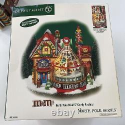 Department 56 North Pole Series M&M's Candy Factory Box WORKS Christmas RETIRED