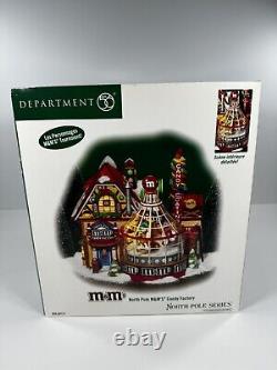 Department 56 North Pole Series M&M's Candy Factory TESTED WORKING Christmas