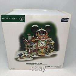 Department 56 North Pole Series Mickey Mouse Watch Factory Disney Village House