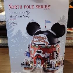 Department 56 North Pole Series Mickey's Ears Factory Porcelain Lighted 2011