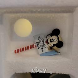 Department 56 North Pole Series Mickey's Ears Factory Porcelain Lighted 2011