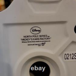 Department 56 North Pole Series Mickey's Ears Factory Porcelain Lighted 2011