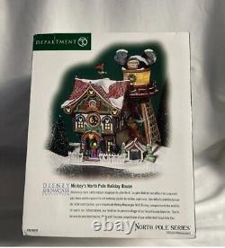 Department 56 North Pole Series Mickey's North Pole Holiday House RETIRED NIB