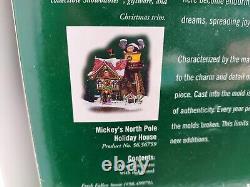 Department 56 North Pole Series Mickey's North Pole Holiday House RETIRED NIB