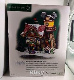 Department 56 North Pole Series Mickey's North Pole Holiday House RETIRED NIB