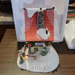 Department 56 North Pole Series Nollie & Ollie's Snowboards Porcelain 2008