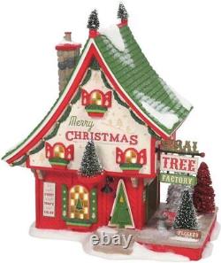 Department 56 North Pole Series North Pole Sisal Tree Factory, Lighted Building