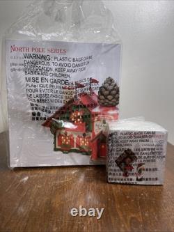 Department 56 North Pole Series Pine Cone B & B, New! With a Weekend Getaway