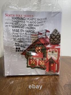 Department 56 North Pole Series Pine Cone B & B, New! With a Weekend Getaway