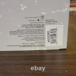 Department 56 North Pole Series Pip & Pop's Bubble Works Porcelain House 2012