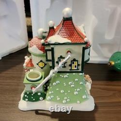 Department 56 North Pole Series Pip & Pop's Bubble Works Porcelain House 2012