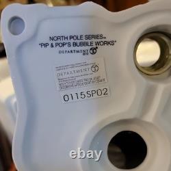 Department 56 North Pole Series Pip & Pop's Bubble Works Porcelain House 2012