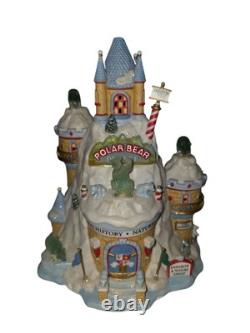 Department 56 North Pole Series Polar Bear Palace No Chips No Cracks Light Works