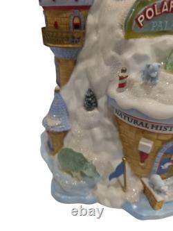 Department 56 North Pole Series Polar Bear Palace No Chips No Cracks Light Works