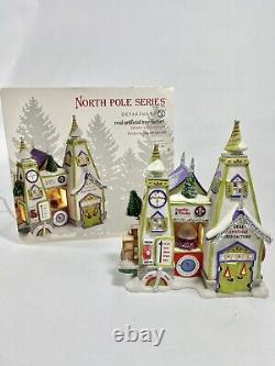 Department 56 North Pole Series Real Artificial Tree Factory RARE 402025