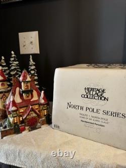 Department 56 North Pole Series Route 1, North Pole Home Of Mr. And Mrs. Claus