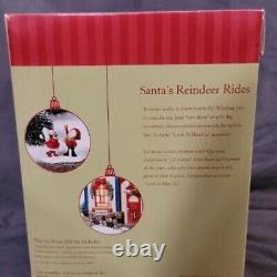 Department 56 North Pole Series Santa's Reindeer Rides-56.56748-NIB-RETIRED