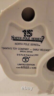 Department 56 North Pole Series Santa's Toy Company Early Release Limited Ed