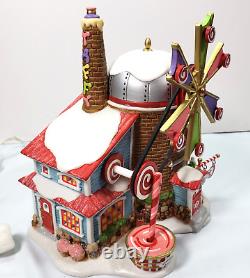 Department 56 North Pole Series THE CHRISTMAS CANDY MILL Lit/Animated VIDEO Mint