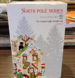 Department 56 North Pole Series Ugly Sweater Co. Illuminated Porcelain House 20