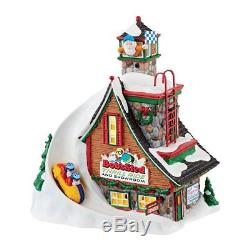 Department 56 North Pole Series Village Bob's Sled Thrill Ride Light House