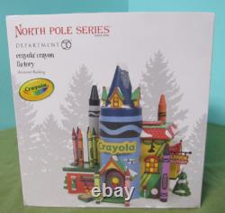 Department 56 North Pole Series Village CRAYOLA CRAYON FACTORY #6007613 NEW