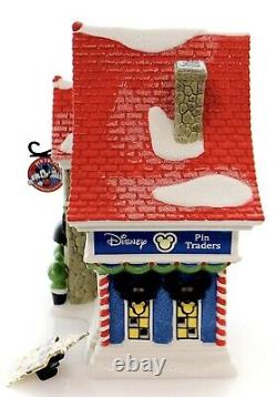 Department 56 North Pole Series Village Mickey'S Pin Traders With Pin Light