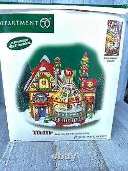 Department 56 North Pole Series Village NORTH POLE M&M'S CANDY FACTORY & Extra