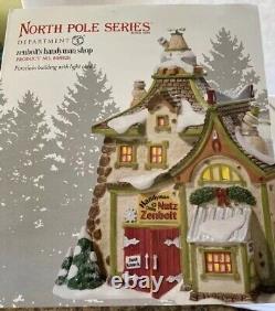 Department 56 North Pole Series Zenbolt's Handyman shopVillage 808926 NEW