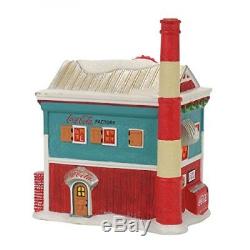 Department 56 North Pole Snow Village Coca-cola Bottle Cap Factory Miniature