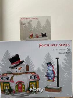 Department 56 North Pole Snowy's Diner & Coordinating Shoveling Buddies For Hire