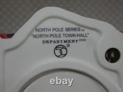 Department 56 North Pole Town Hall #56767 North Pole Series Perfect & Works