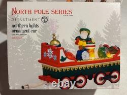 Department 56 North Pole Village 4036548 Northern Lights Ornament Car RARE NEW