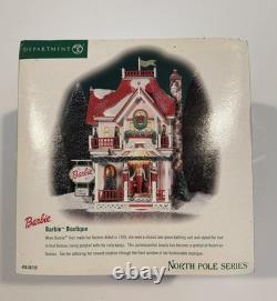 Department 56 North Pole Village Barbie Boutique NIB Never Used SKU 56.56739