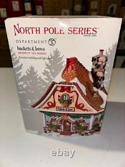 Department 56 North Pole Village Baskets and Bows Lit House 808925