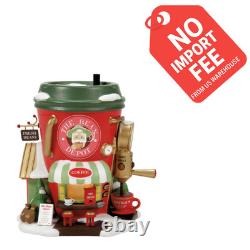 Department 56 North Pole Village Bean Depot Espresso Co Christmas Building