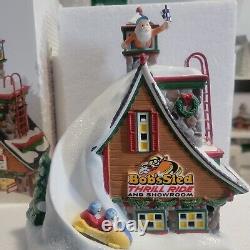 Department 56 North Pole Village Bob's Sled Thrill Ride Lit House 4044838 RARE