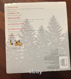 Department 56 North Pole Village Bob's Sled Thrill Ride Lit Pre Owned