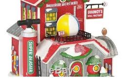 Department 56 North Pole Village Bouncy's Ball Factory 6000614 Retired 2018