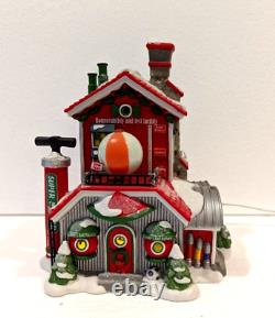 Department 56 North Pole Village Bouncy's Ball Factory 6000614 Retired WORKS