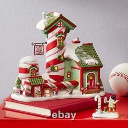 Department 56 North Pole Village Candy Striper Lit Animated Building 7 Inch M