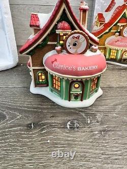 Department 56 North Pole Village Clarice's Bakery Lit Building